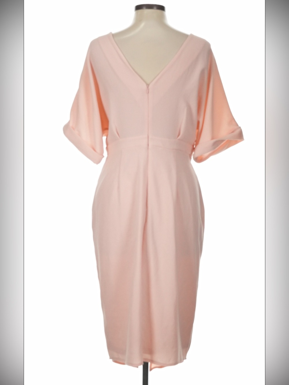 ASOS Blush Pink Kimono Sleeve Midi Dress Size 10